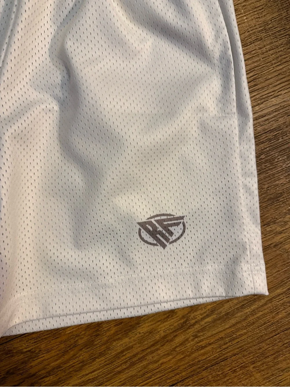White Men's Athletic Mesh Shorts - Brand Unknown